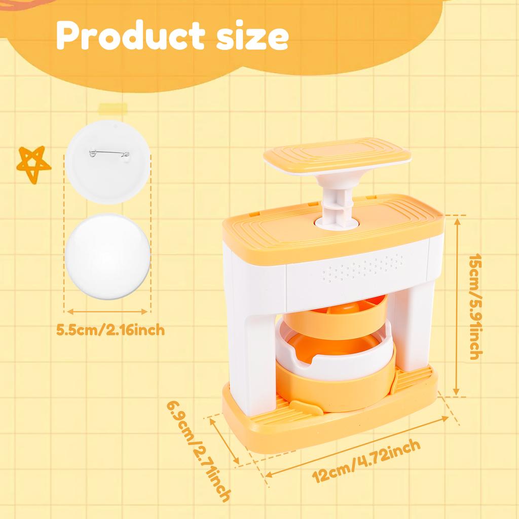 Машина для изготовления значков 48 шт. 55 мм Сделай сам Машина для прессования значков с булавкой Набор для пробивки значков Машина для прессования значков Подарки для детей