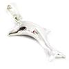 [I3643] - Silver 'Dolphin' Silver Pendant (rhodium-plated) - 15x12 Mm