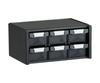 TRUSCO Conductive Master Box 342X241XH168 3 Rows of Drawers 2 Tiers DD-600N