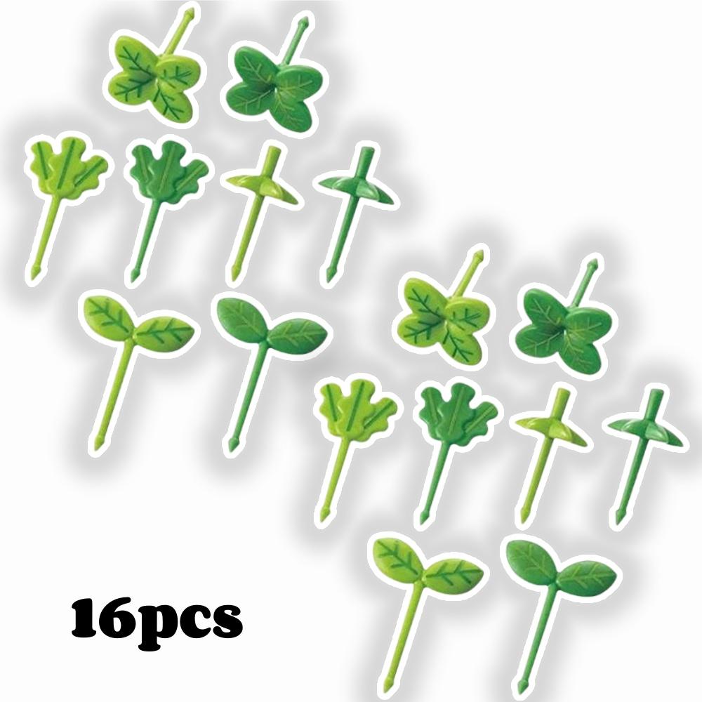 8 шт. Вилка для фруктов, зубочистка, четырехлистный клевер, палочка для украшения десерта, салата, ланч-бокса, еда для бенто, праздничные принадлежности для декора