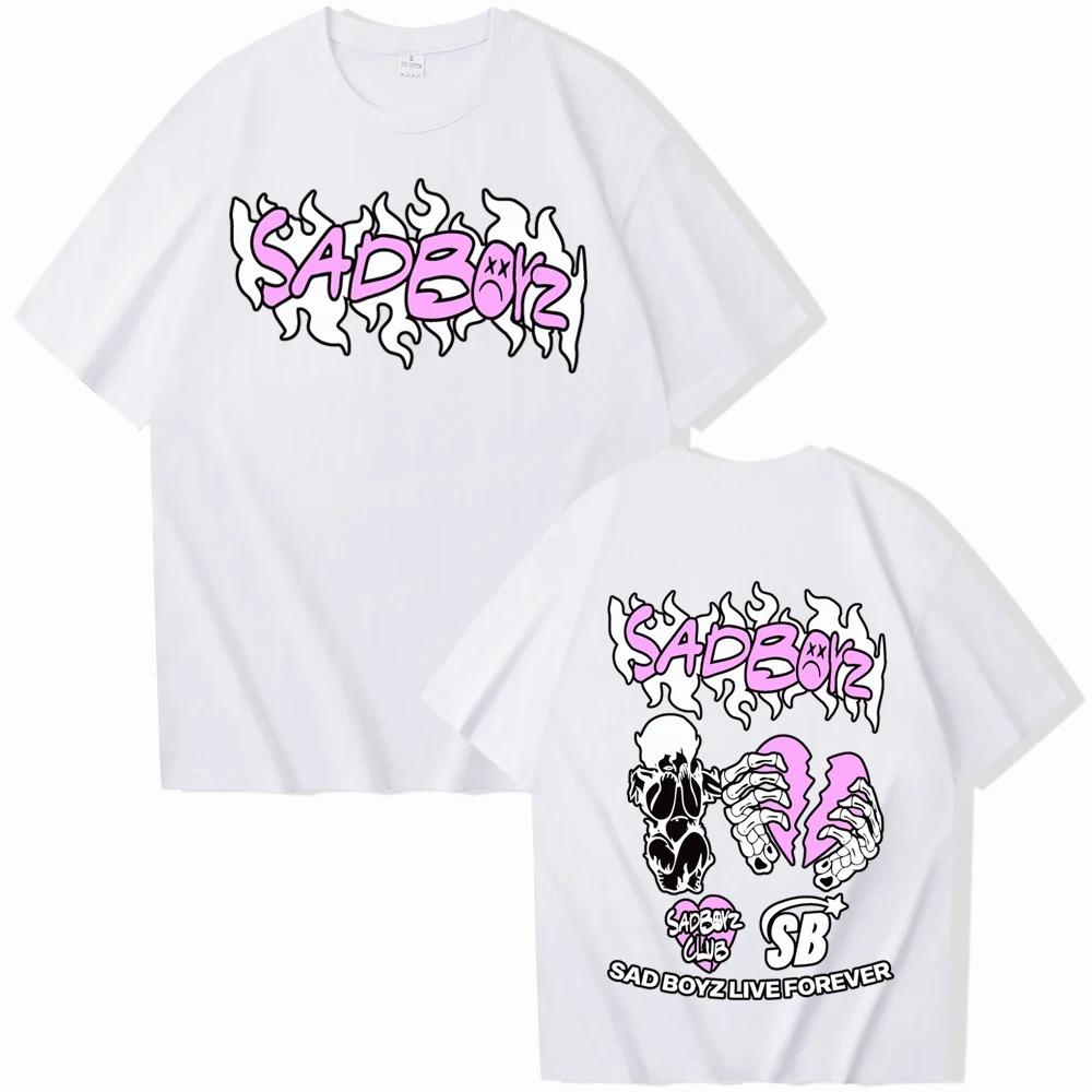 2024 Junior H Sad Boyz T-Shirts Unisex Harajuku O-Neck Short Sleeve Shirts Fans Gift