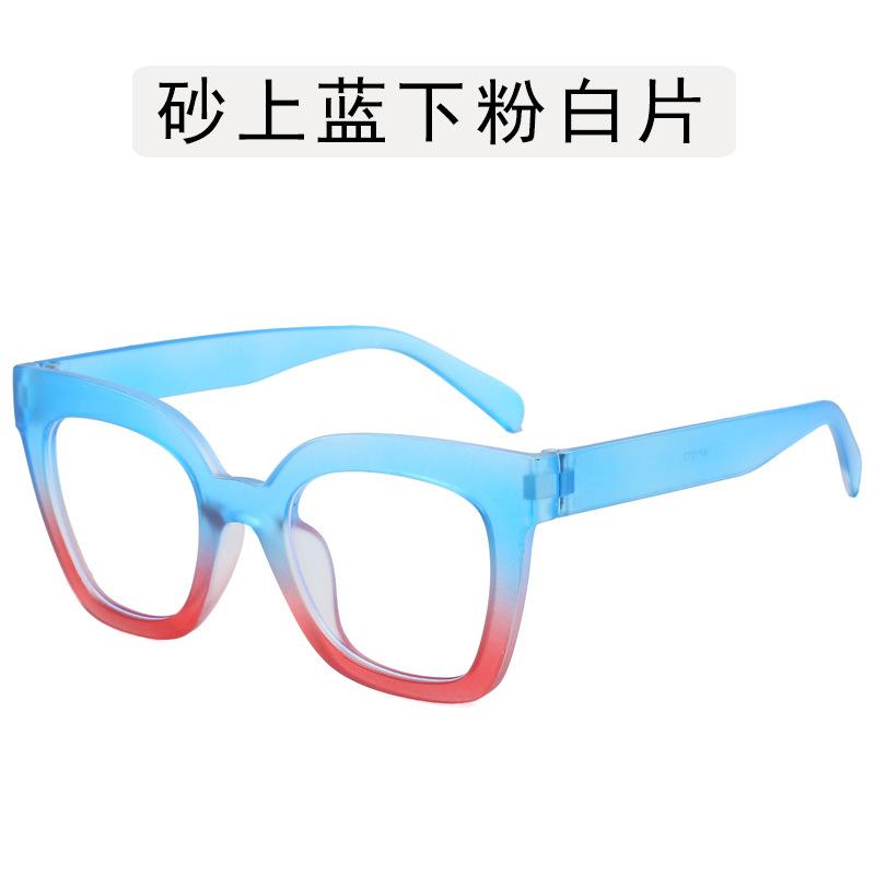 Европейско-американские стильные очки женские квадратной формы с защитой от синего света женские оправы для очков повседневные декоративные мужские очки