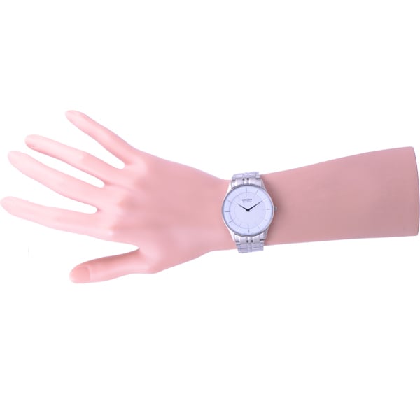 Citizen Мужская AR3010-65A (Часы CITIZEN STILETTO Eco-Drive) Круглые часы из серебристой нержавеющей стали, аналоговые