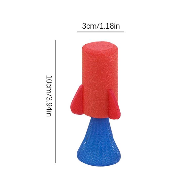 5 шт. Мини-прыжковые игрушки-ракеты с пружинами, пусковые установки для ракет с пружинами, настольные игры, сувениры для вечеринок, призы для класса, наполнители для мешков с подарками