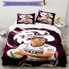 3pcs Duvet Cover Set (1*Duvet Cover + 2*Pillowcase, Without Core), Manly Warringah Sea Eagles Print Soft All‑Season Bedding Set, Home Bedroom Decor Gi