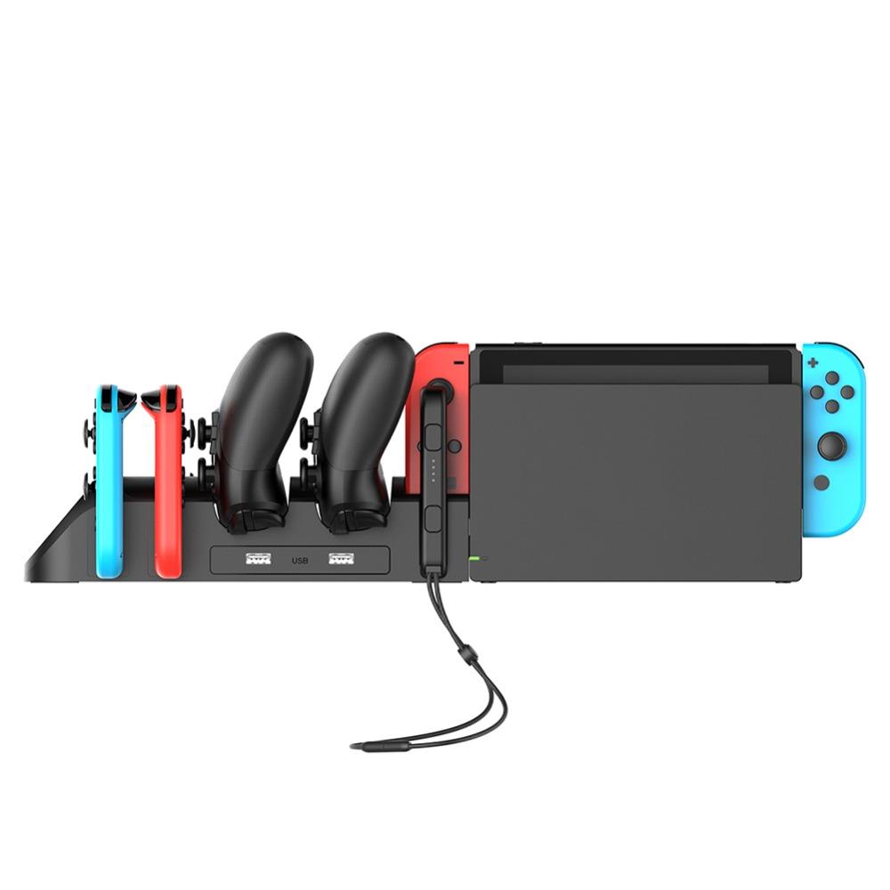 Зарядная станция для Nintendo Switch и OLED Joycon Joy Con Консоль Зарядное устройство для аккумулятора Контроллер Nintendoswitch База