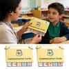Tear-resistant Communication Tools Basic Needs Cards Set Visual Aid Flash for AAC Speech Delay Non-Verbal Portable Picture Exchange System