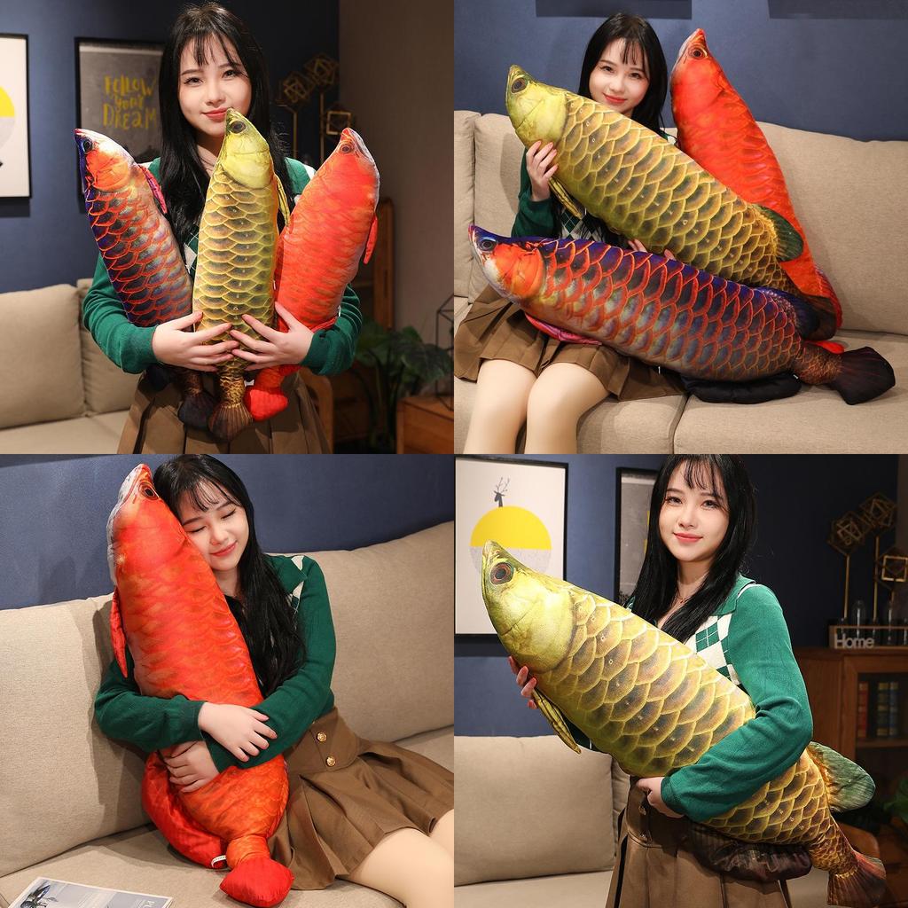 Crystal Ultra Soft Plush Fish Pillow Carp Loach Catfish Stuffed Animal Gift For Youth