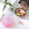 Portable Travel 4-Slot Medical Pill Box Holder 1pc Medicine Case Drug Storage New Compartment Travel Pill Box