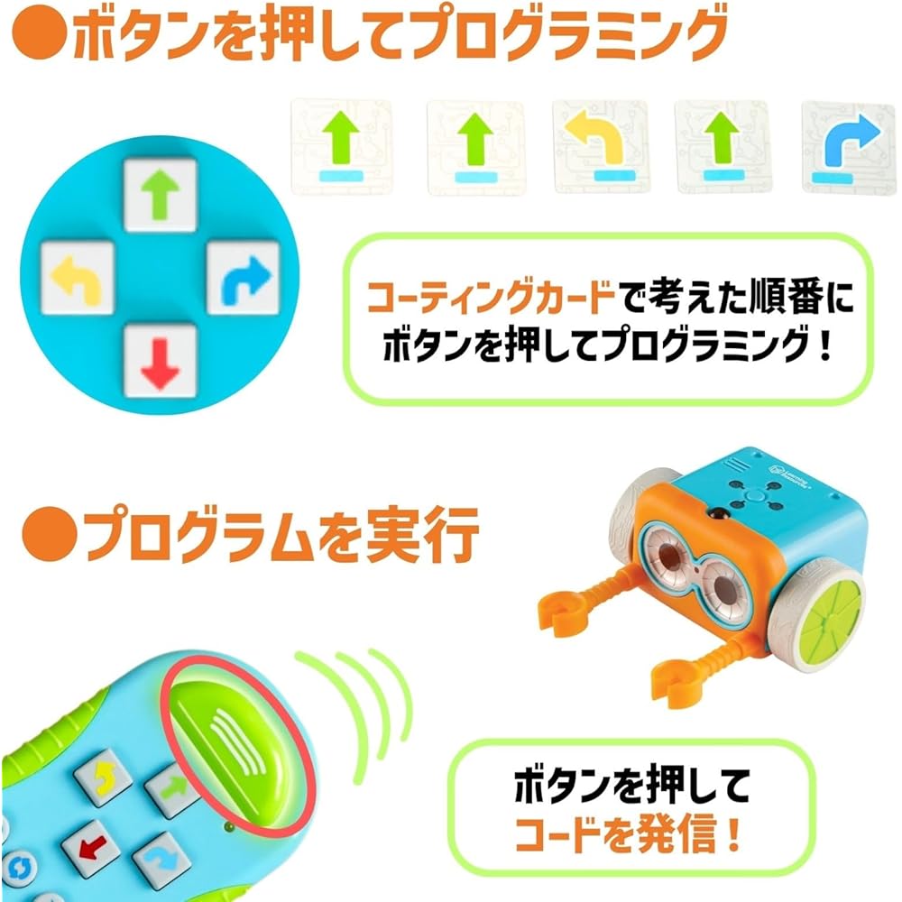 Learning Resources Робот для программирования Botly, Одиночная упаковка LER2936, Оригинал, для дошкольников
