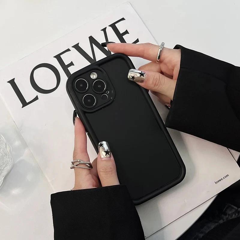 Роскошный Чехол из Мягкого ТПУ Конфетного Цвета Для iPhone 17 Air 16 14 15 Pro Plus 13 12 11 Pro Max 16e Ударопрочный Силиконовый Чехол для Телефона Fundas