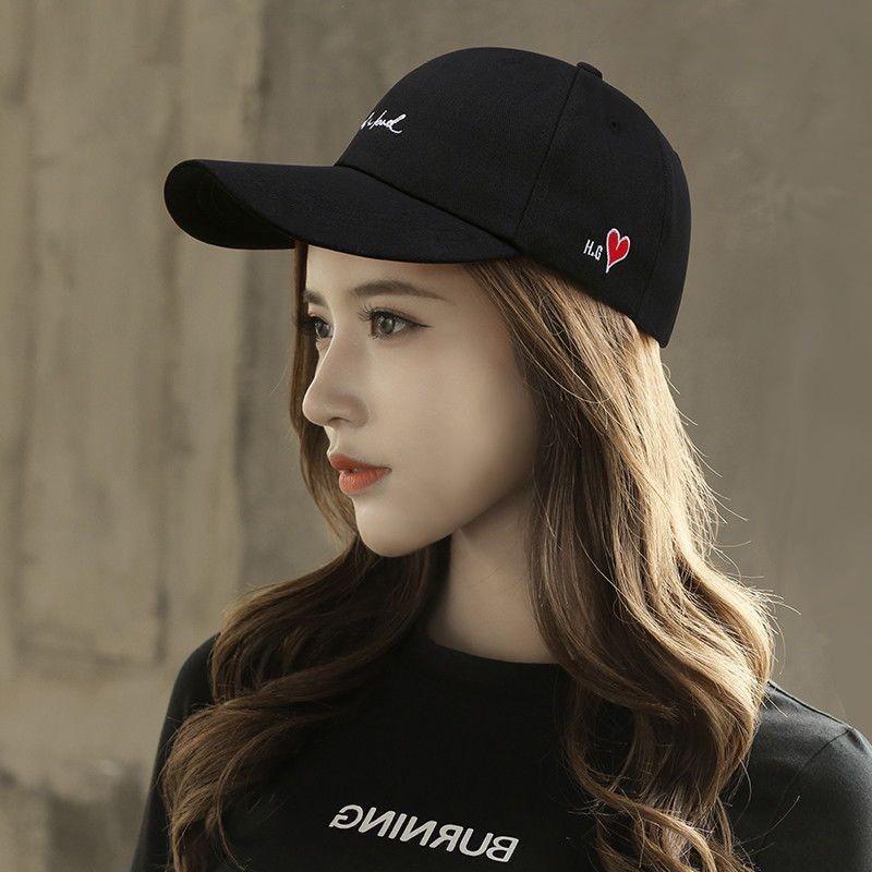 Sun Protection Baseball Cap With Wide Brim For Women And Men Cotton Embroidered Letter Design