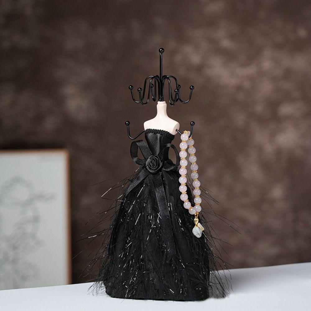 Black Jewelry Storage Rack High Heeled Shoe Design Window Decorations New Jewelry Display Rack