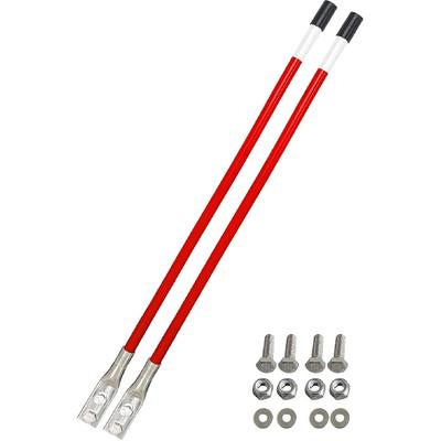 27'' Комплект направляющих для отвала снегоочистителя Красный Внутренний Полностью стальной Трос Никогда не рвется Нержавеющая сталь 304L Для Boss Blizzard Western Plows 62265, И