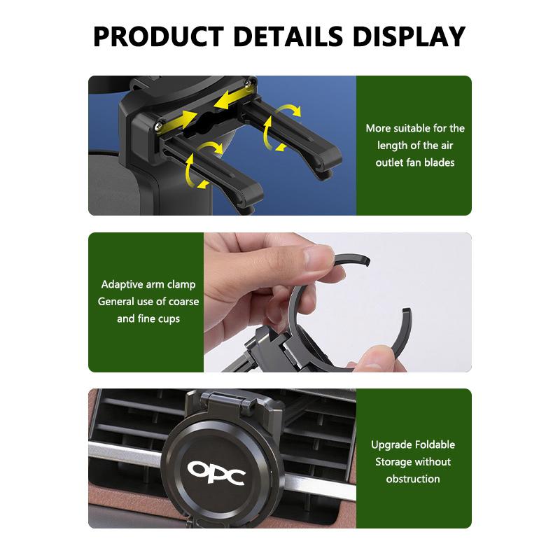 Car Air Vent Outlet Foldable Cup Water Holder Ashtray-vent Mount For Opel Astra H K J G Corsa E D OPC Insignia B Vectra Mokka nmj055