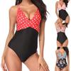 Women's Sexy Color Matching Printed Swimsuit Bikini Swimsuit