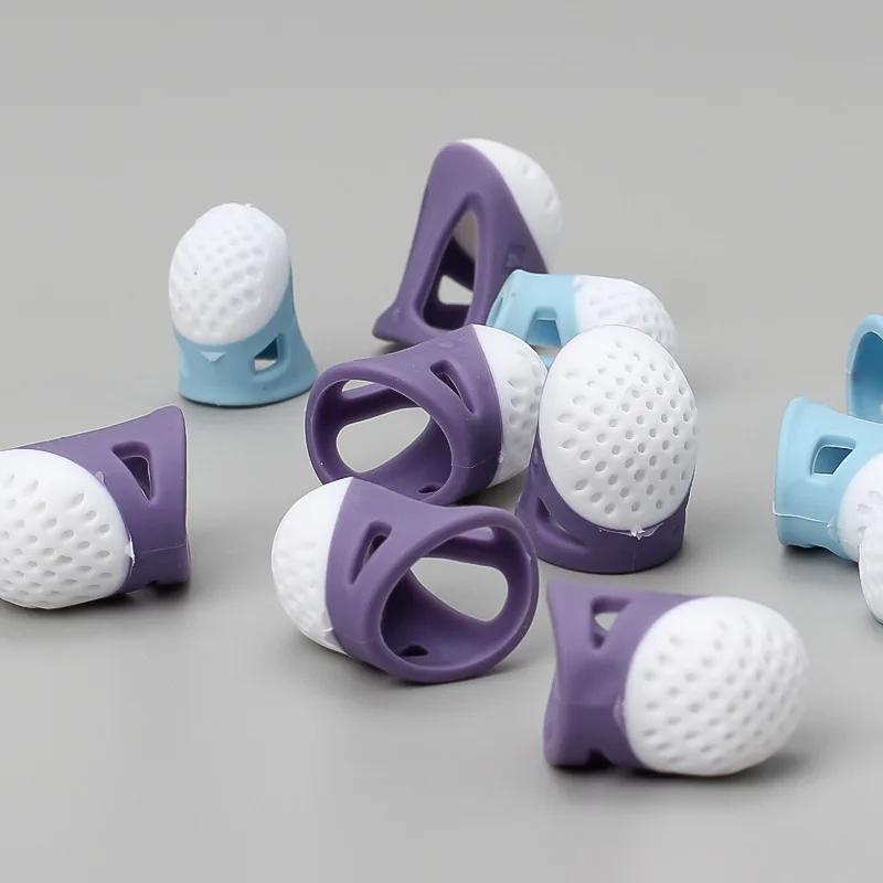 Силиконовые наперстки Защитные напальчники Противоскользящие напальчники Ручная вышивка крестиком Швейные инструменты DIY Бытовые швейные принадлежности