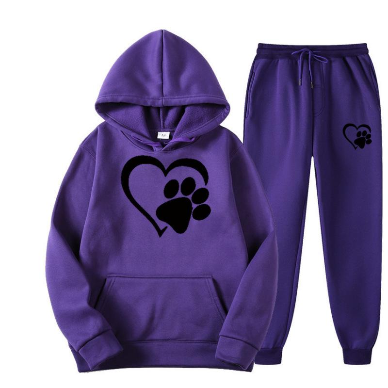 Европейские и американские модные мужские и женские комплекты с капюшоном с принтом, осенние и зимние пуловеры с капюшоном, спортивные комплекты, повседневная спортивная одежда для бега