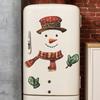Christmas Snowman Refrigerator Sticker Kitchen Home Beautification Wall Sticker