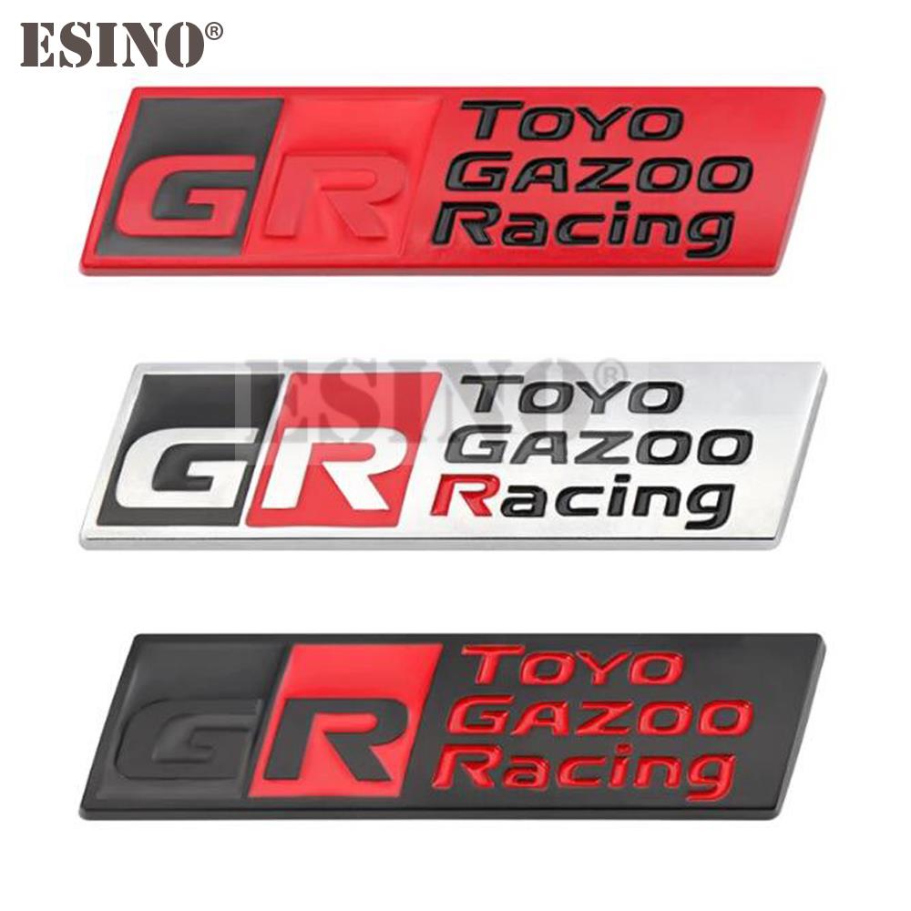 Авто Стайлинг Значок Металлический 3D Значок Gazoo Racing GR на Переднюю Решетку Автомобиля из Цинкового Сплава Наклейка для Toyota Supra AE86 GT86 Corolla