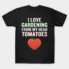 Футболка унисекс с черным принтом, очень большая футболка I-love-gardening-from-my-head-tomatoes-funny-pun Футболка из хлопка с принтом на бумаге для переноса изображений без разрезов