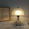 Nordic Pastoral Touch Sensor Bedside Lamp - Romantic Jellyfish Cream Style Night Light