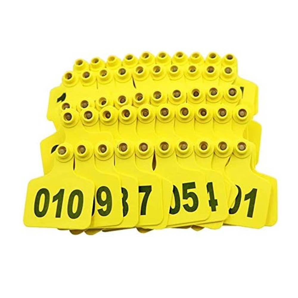 100 шт. Сельскохозяйственное оборудование Бирка для уха свиньи козы Идентификация Знак на ухо свиньи овцы Серьги-бирки для овец Корова