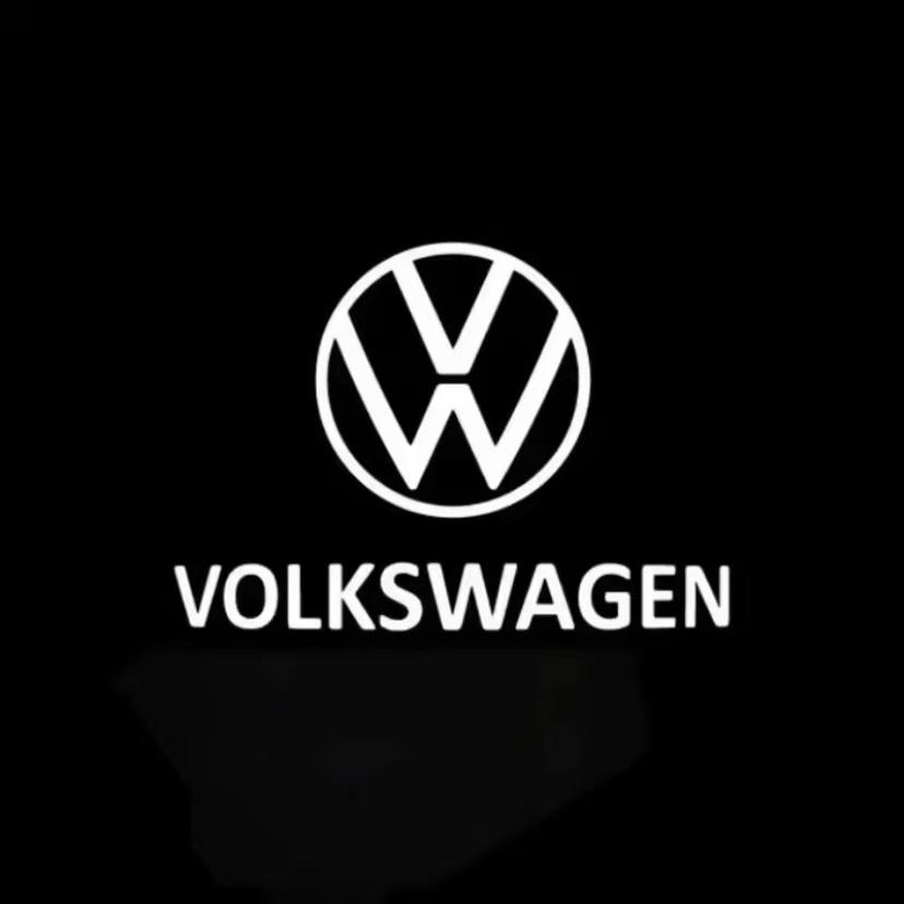 ZDFVU1 2Pcs LED Car Door Projector Logo High Definition Welcome Light For VW GTI Polo Passat B6 Golf MK7 Tiguan Touran Jetta Tire Valve