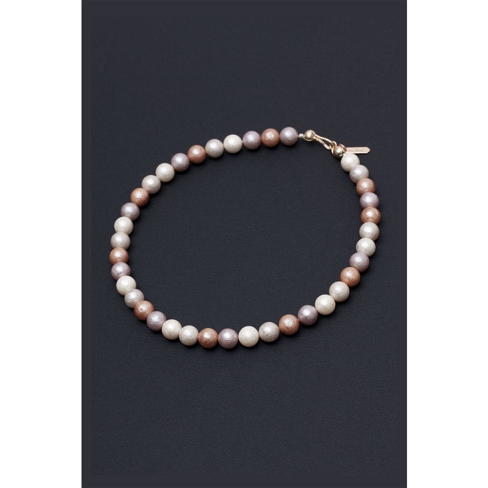 [Сокровище] 10 мм многоцветное розовое жемчужное ожерелье