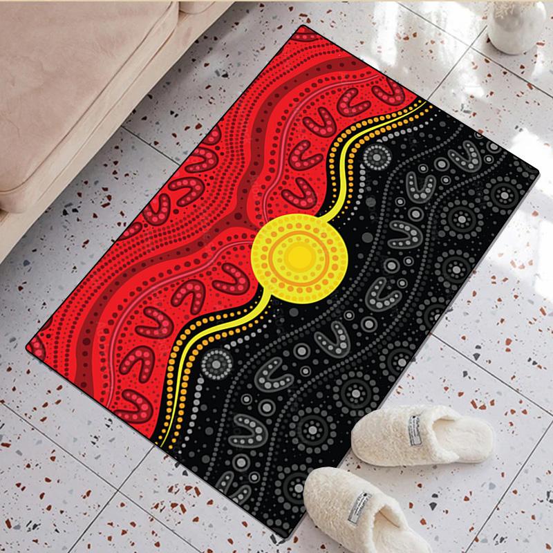 Aboriginal Rug - Home carpet Office Decorative Carpet For Living Room Bedroom Door Mat Floor Rug Computer Chair Area Rug