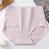 High-Waisted Cotton Antibacterial Shorts for Middle-Aged and Plus-Size Women