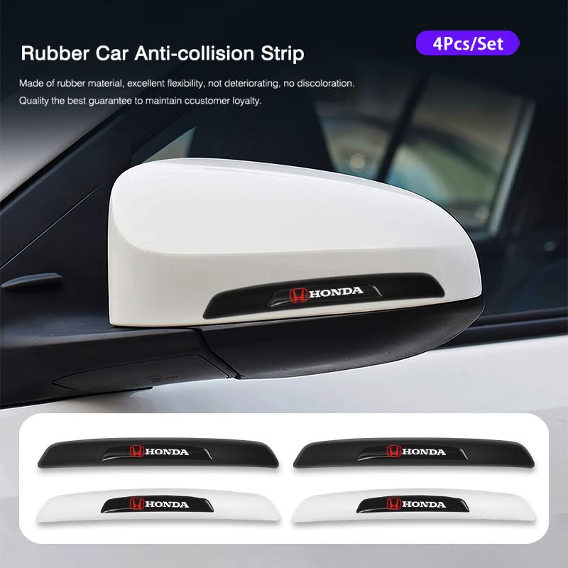 AQO1 4Pcs Car Anti-collision Strips Auto styling Accessories For Honda civic accord fit jazz pilot CRV odyssey passport city shuttle