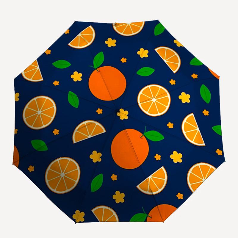1pc Orange slices Folding Umbrella | Elegant Design, Fashionable Accessory, Durable Construction, Sturdy Ribs yy251107044