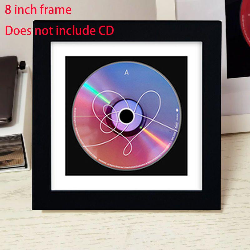Рамка для хранения CD из массива дерева, Рамка для демонстрации фотографий, Крепление для фотоальбома CD, Фоторамка Card (Черно-белая) для CD, Настенная рамка для демонстрации, Сувенир