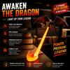Fire Breathing Dragon Bookshelf Nook Light 3D Printed Flying Dragon Shelf Decor Lover Gift for Halloween Indoor Table Display