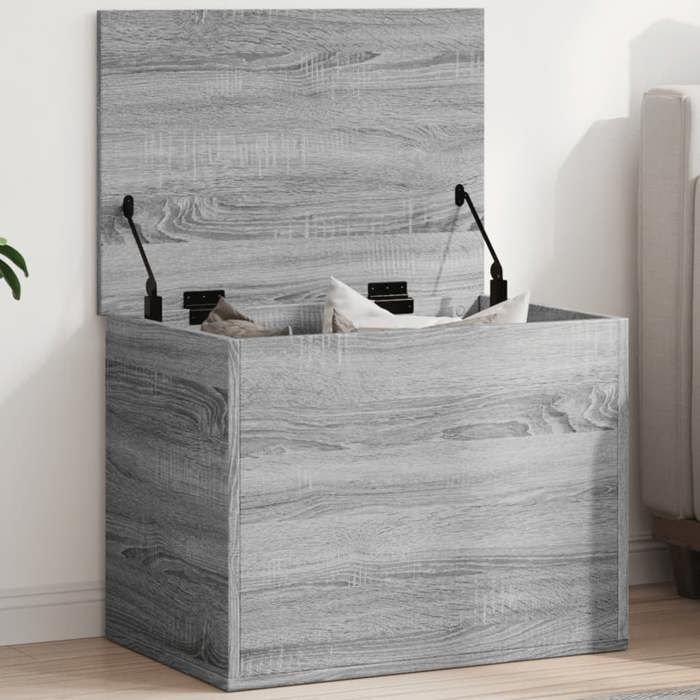 VidaXL Storage Box Sonoma Grey 60x42x46 Cm Engineered Wood 840658
