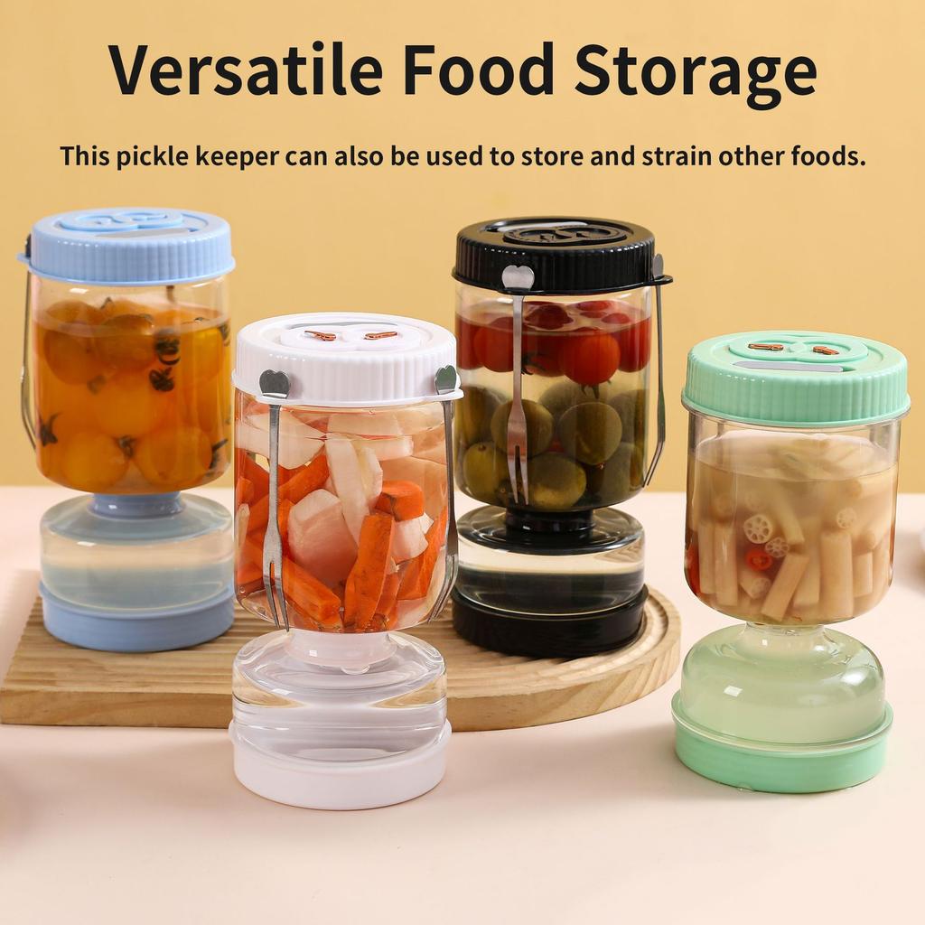 Wet & Dry Sealed Reusable Pickle Jar