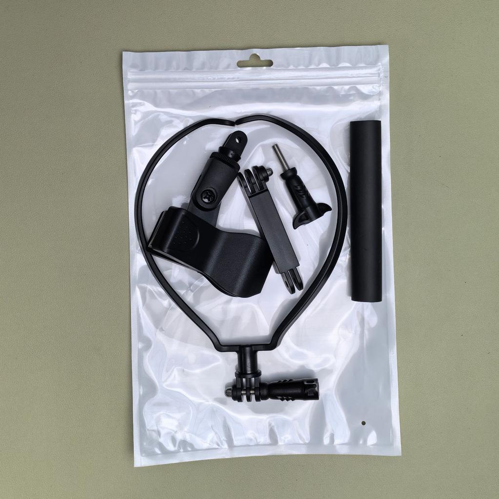 AnAn Neck-Mounted Plastic Microphone Holder Hands-Free Multifunction Clip Lazy Stand Flashlight Magnifying Mirror Camera