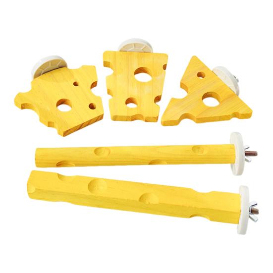 Подставка для попугаев в форме сыра, деревянная жердочка для попугаев, игрушка для жевания лап, аксессуары для клеток для птиц, волнистых попугайчиков, канареек, конур