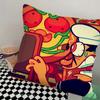 П-Пицца Тауэр Игра Наволочка Квадратная Подушка Спальня Диван Досуг Комфортная Подушка Автомобиль Гостиная Украшение Дома