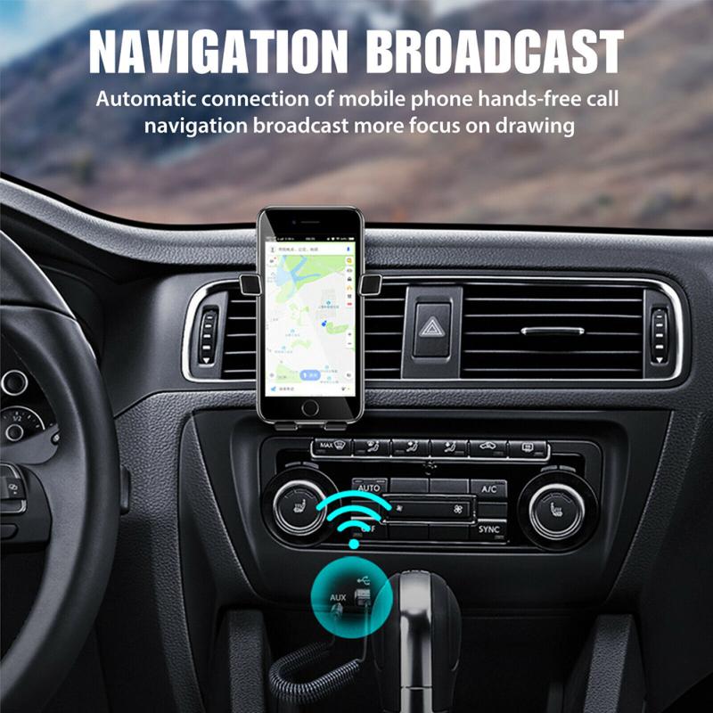 C11 Автомобильный Bluetooth-совместимый 5.0 передатчик-приемник Автомобильный аудио Aux Громкая связь Аудио «два в одном»