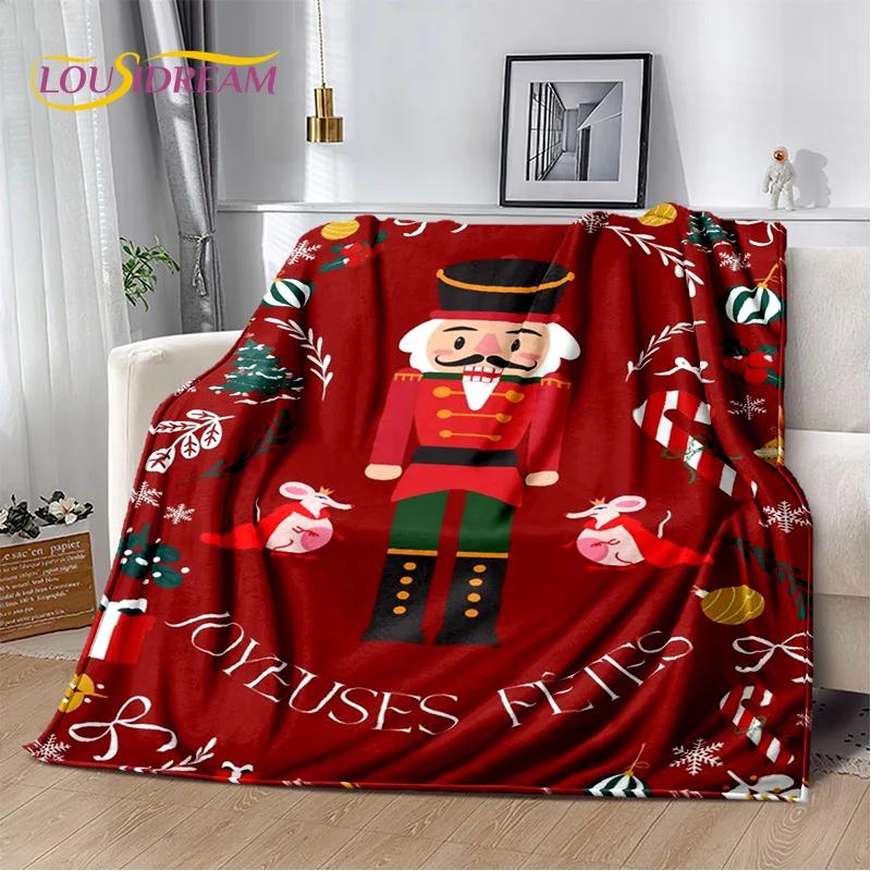 Рождественская елка Щлкунчик Мультяшная Сказки Плед, Мягкий Плед для Дома Спальни Кровати Дивана Пикника Поездки Покрытие Подарок Девочке