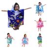 Hooded Robes Kids Bath Towel Super Absorbent Beach Shawl Boy Girl Swim Cartoon