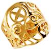 Gold Plated Ring 'Carmen' Golden - 21 Mm