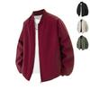 Men's Trendy Baseball Jacket: European Size, Loose Fit, Spring/Autumn 2025