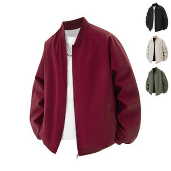 Men's Trendy Baseball Jacket: European Size, Loose Fit, Spring/Autumn 2025