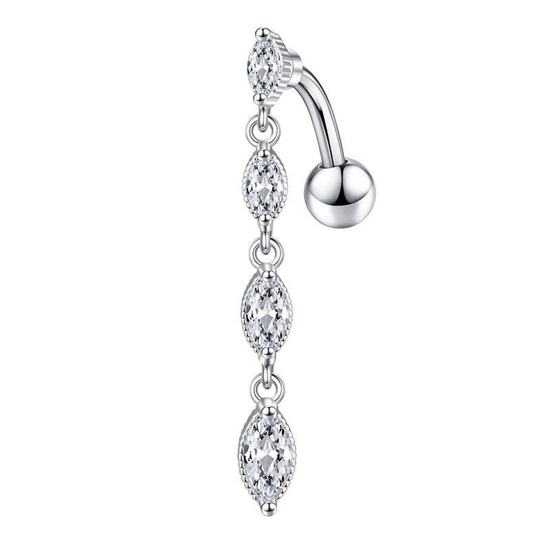 Кольцо для пупка из циркония для женщин и девочек, кольца для пупка из нержавеющей стали, сексуальные украшения для тела, пирсинг