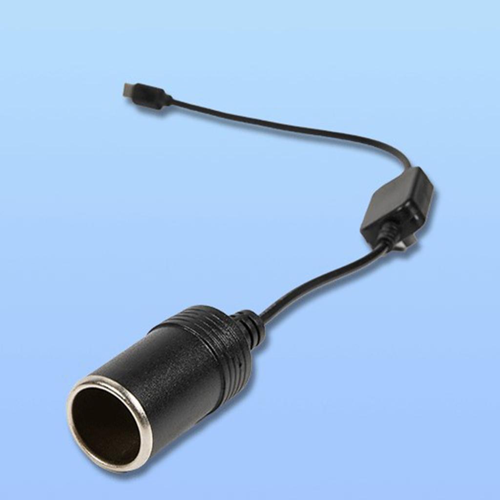Кабель-адаптер PD USB C в гнездо прикуривателя 5 В - 20 В для автомобильных аксессуаров, таких как видеорегистраторы и GPS-навигаторы