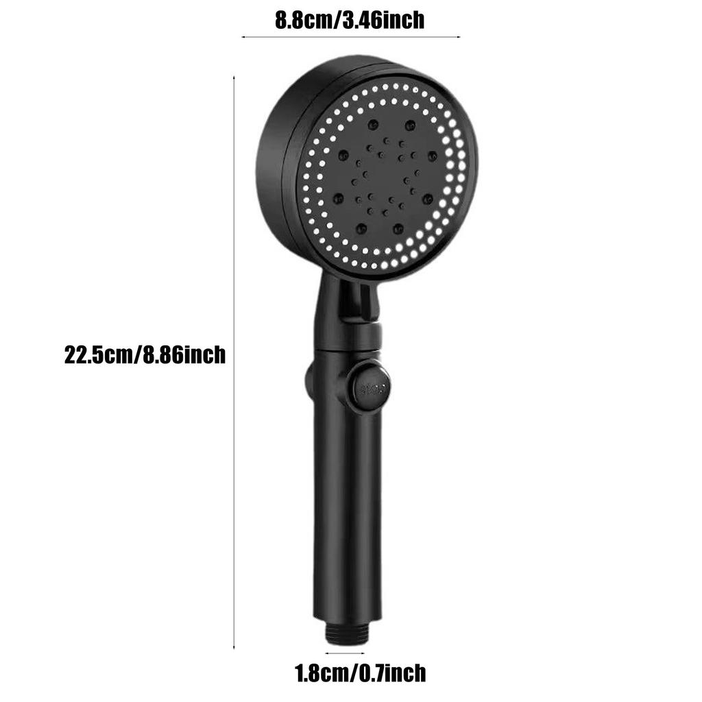 1Pc Shower Head Set, Multifunction Adjustable 5 Modes Shower Head Set, Water Saving Handheld Shower Head