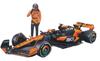 Bburago McLaren F1 Team MCL38 Piastri с водителем Завершенное изделие BUR28040P 1/24 (2024) №81 О. (Фигура оконного ящика)